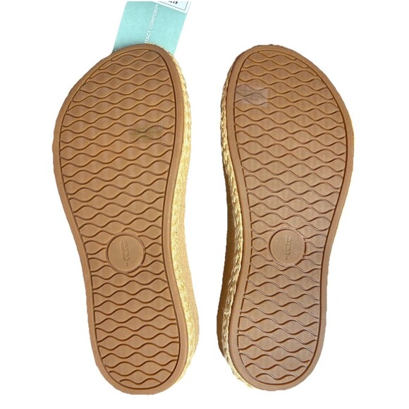 Revitalign Orthotic Leather Wedge Thong Sandals Kate Women’s Size 9B Black Tan - Picture 4 of 10